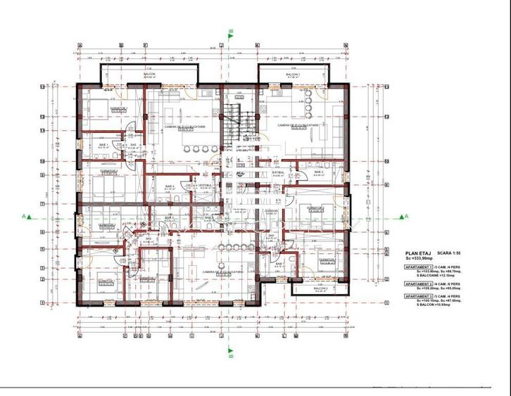 Apartamente 4 Camere – 95 mp | Etaj 1 | la cheie | Cartierul Arhitectilor - 1