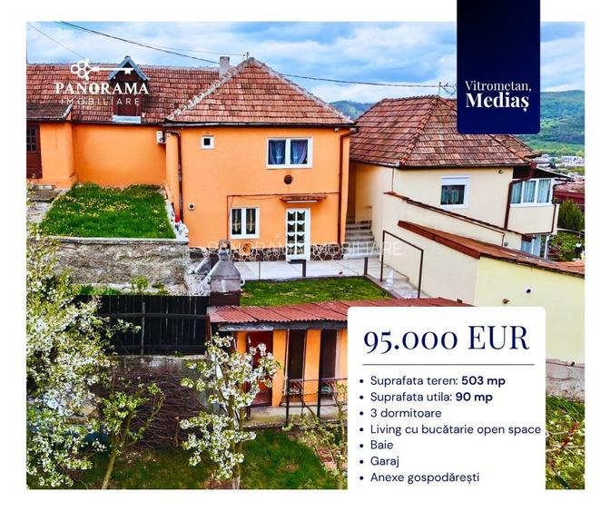 Casă de vânzare în Mediaș, Vitrometan, cu 3 dormitoare și teren 503 mp - 2