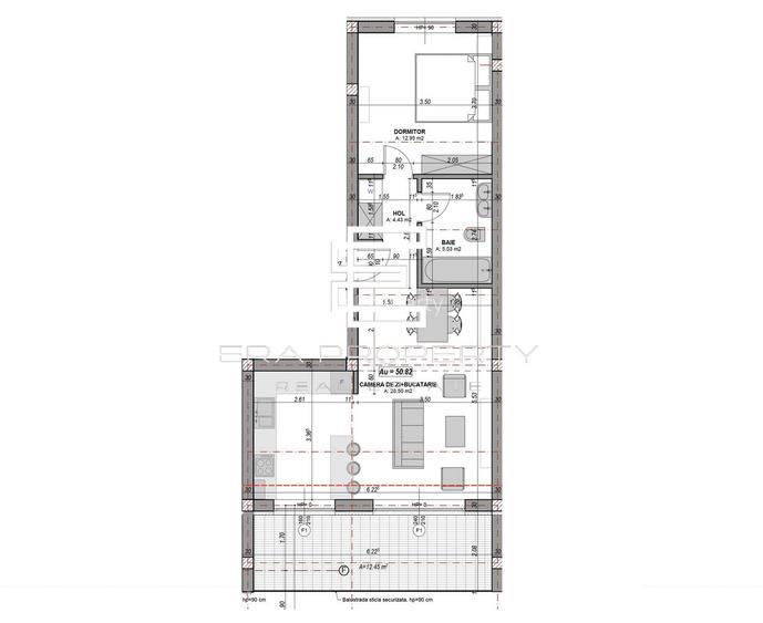 Apartament 2 camere 51 mp, zona Industrial Vest – Sibiu - 1