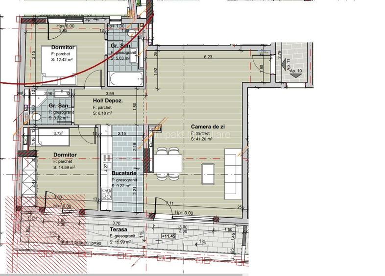 Apartament 3 camere, confort sporit, intr-un imobil rezidental SMART - 8