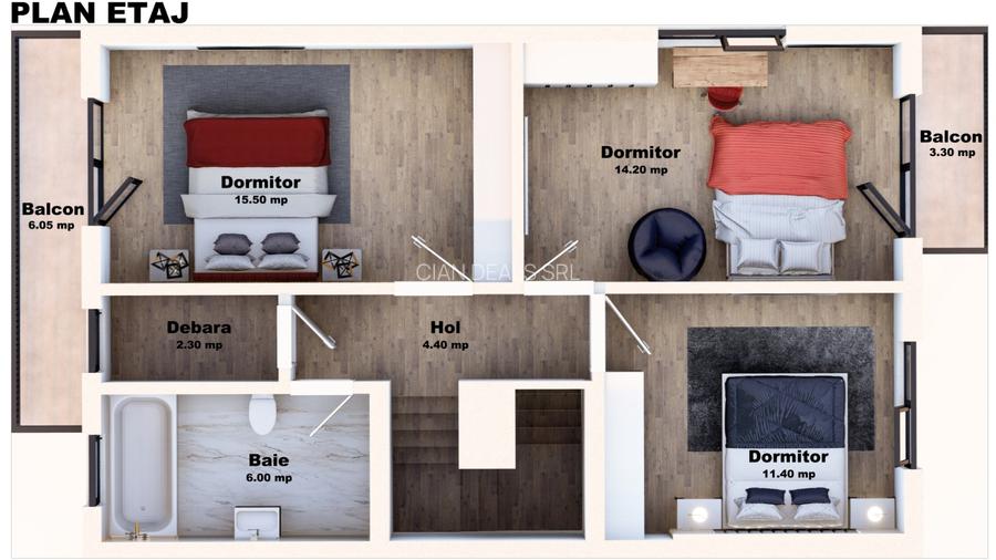 Casa Tip Duplex Izvor 230 mp Teren 110 mp Utili - 3