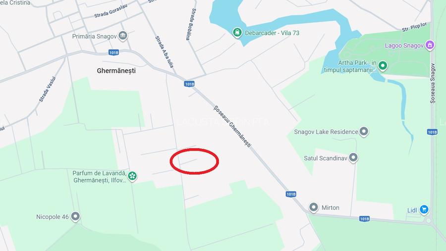 Snagov - Ghermanesti, 1000 mp, deschidere 25 ml, utilitati, liber - 6