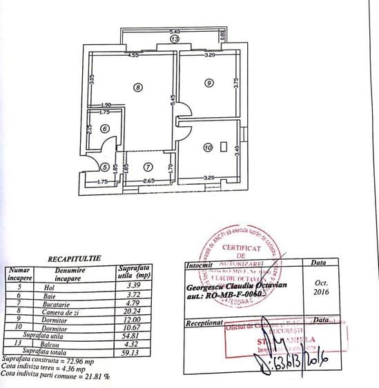 3 Camere - Bloc Nou - Bulevardul Timisoara - 12