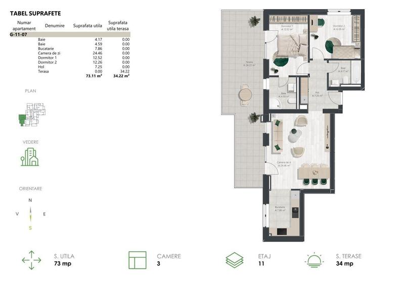 Penthouse - Denya Forest Timisoara - Comision 0% - 1