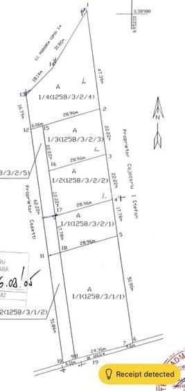 Teren 3000 mp, Sorogari - Aroneanu, ideal investitie, parcelat - 3