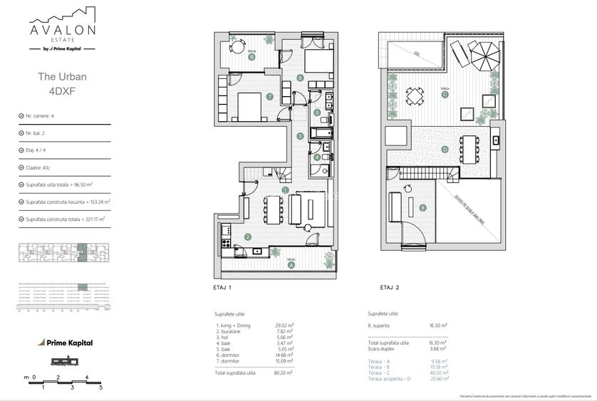 Penthouse cu 4 camere si 4 terase | Avalon Estate, Faza 1 - 1