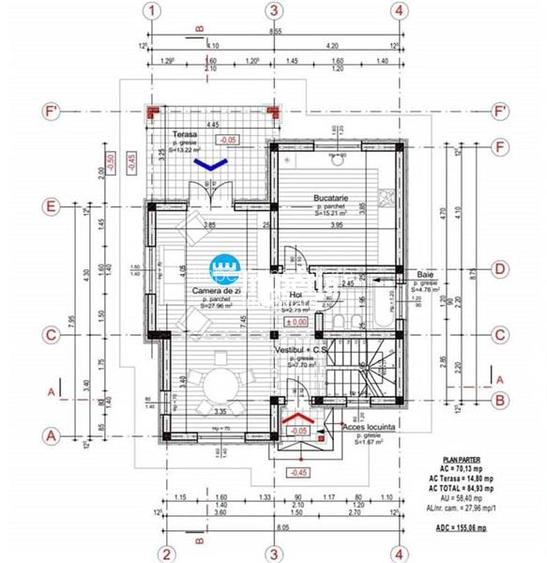 Vila 4 cam,115 mp,  450 teren, 800 m de Primaria Miroslava - 4