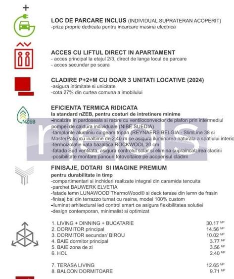 INCHIRIERE DUPLEX - DOROBANTI- 4 CAMERE- P+2+M - LIFT- NZEB-2024 - 13
