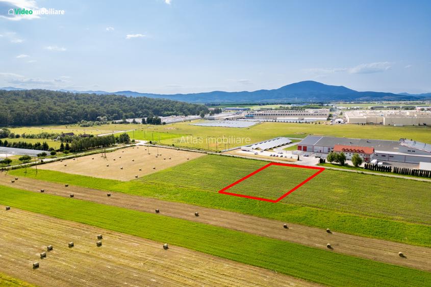 Teren industrial Brașov, ieșire spre Cristian, 55 metri front stradal - 3