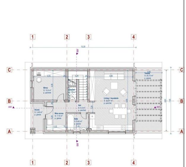 Casa individuala, FINISATA, 125 mp utili, teren 500 mp, Zona Gilau - 18