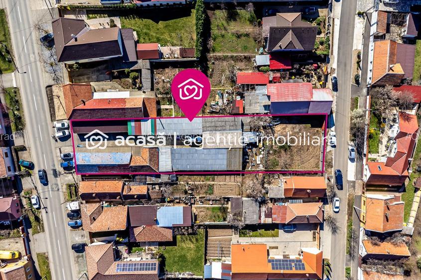 Aradul Nou | 1.358 mp | 2 fronturi stradale | comision 0% - 3