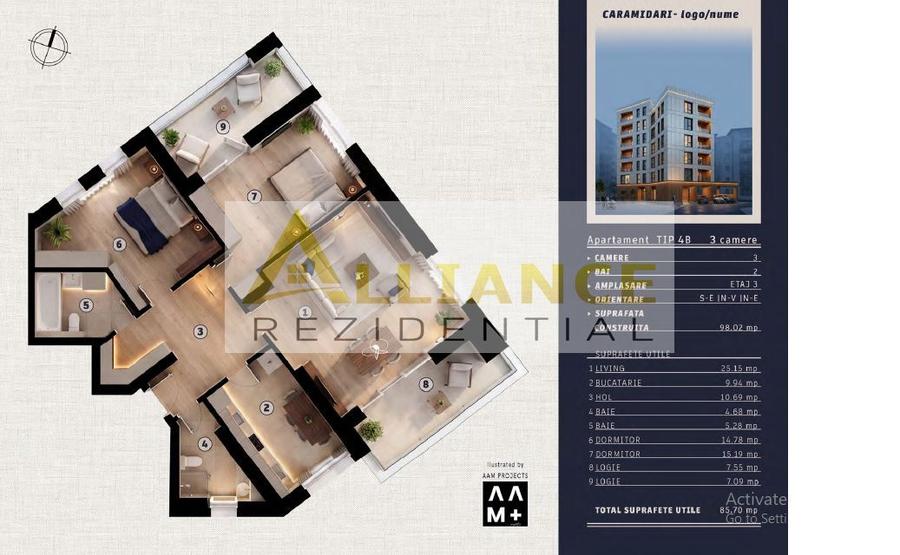 Metrou Tineretului - Apartament 3 camere decomandat - Bloc nou