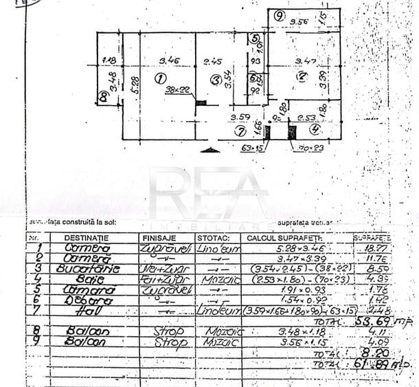 2 camere, 4/4, centrala, 62mp, bloc 1981- Gorjului - 8