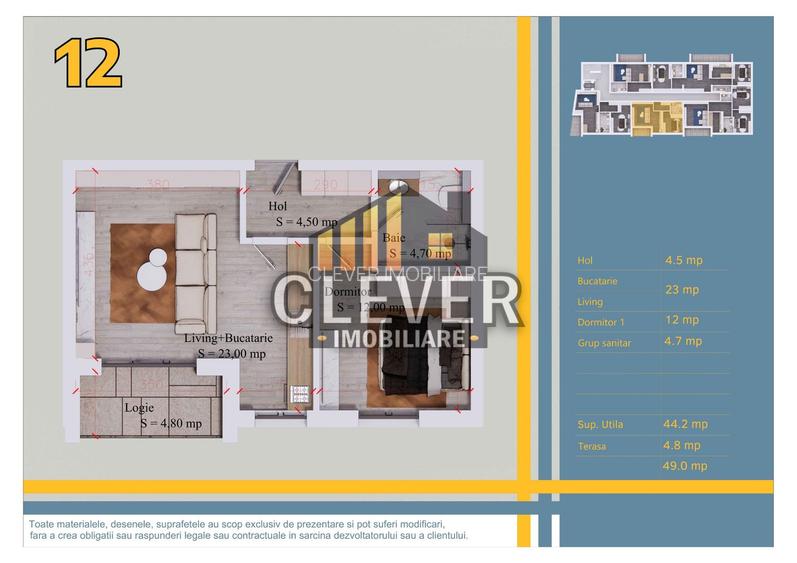 Apartament 2 camere, Comision 0%, metrou Teclu - Pallady - 1