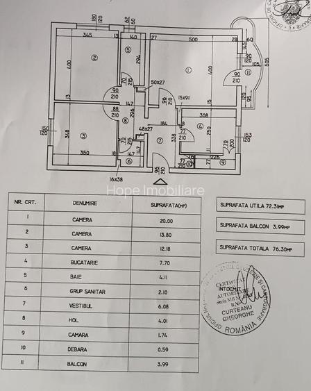 Unirii - O. Goga - Apartament 3 camere decomandat - 8