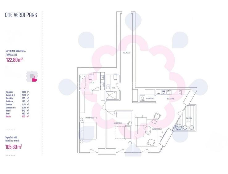 One Verdi Park -  3 camere, parcare subterană - 8