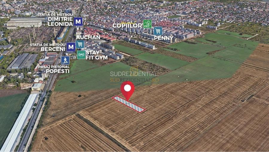 Lot de teren de vanzare, 2500 mp, metrou Berceni, Popesti-Leordeni - 4