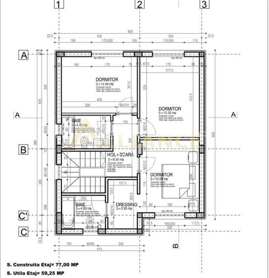 Casa Individuala - 5 camere 3 bai - Teren 300 MP - 14
