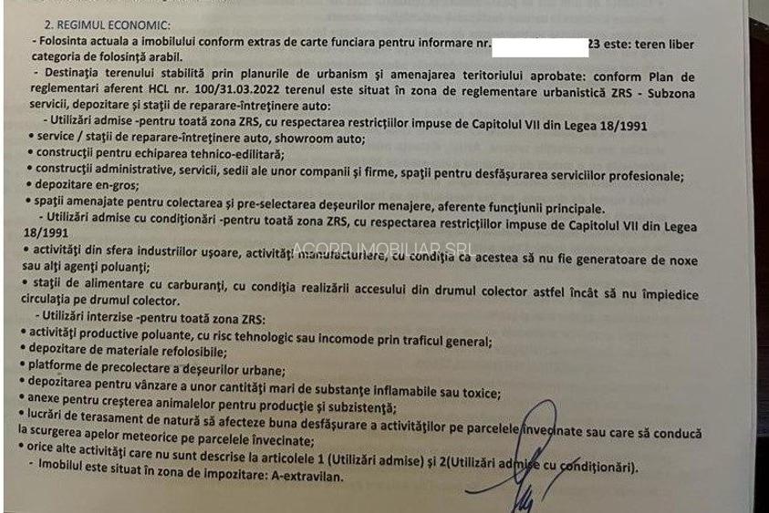 Teren spațiu depozite/producție/service cu PUZ și CU - 2