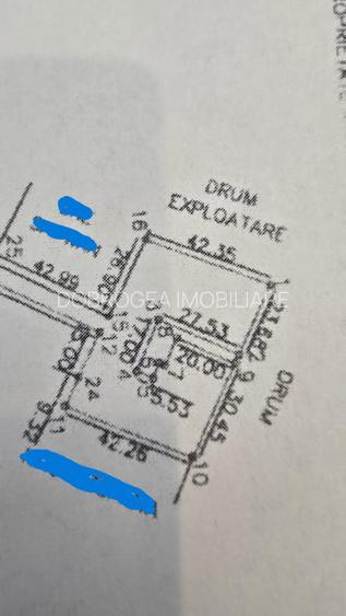 NUFARU -TEREN INTRAVILAN  2400 MP, UTILITATI PE TEREN - 2