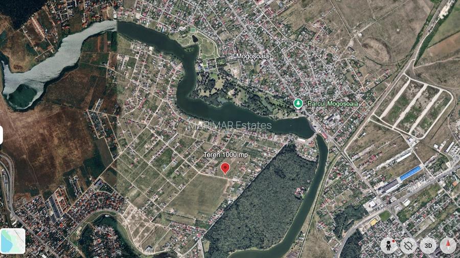 Terenul dintre 2 lacuri – 1000 mp în Mogoșoaia, la 5 minute de pădure - 10