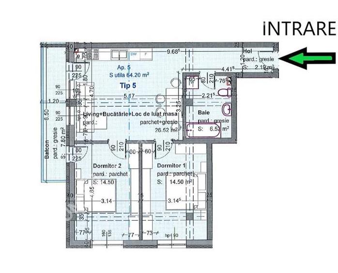 Apartament cu 3 camere si balcon etaj 1 in Selimbar zona Triajului - 4