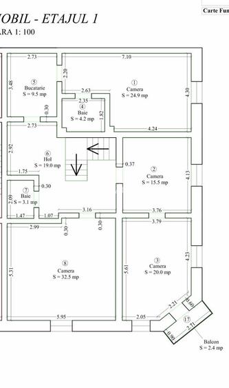 4 camere, suprafata generoasa, etajul 1, zona Bucovinei - 16