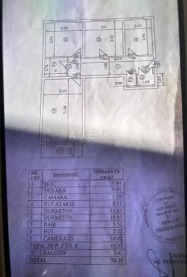 3 Camere Cora Pantelimon 70 mp totali Liber Bloc reabilitat - 11