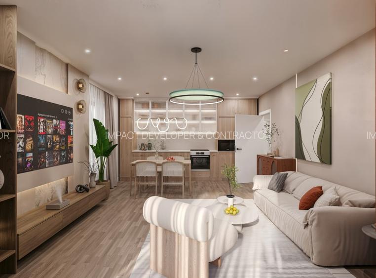 Apartament spațios cu 3 camere Băneasa -vedere la padure - 2