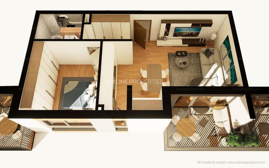 Apartament 2 camere | 53,37 mpu | Terasă | Etaj 1 | Între Lacuri - 10