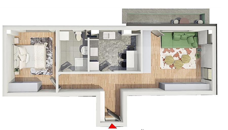 Comision 0!Apartament 2 camere, confort sporit,Bloc Nou,Petrom Calea Baciului - 2