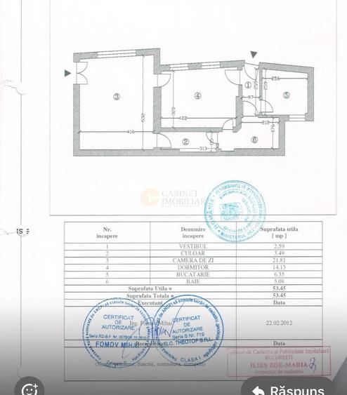 2 camere  | Cismigiu | Centrala proprie | Parter inalt - 19