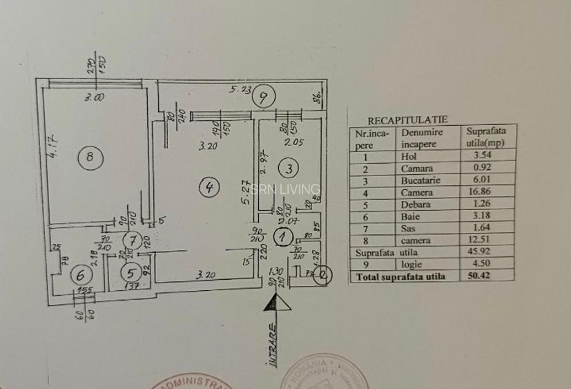 De vanzare - Apartament 2 camere 51mp -  200m Metrou Romancierilor - Comision 0% - 1
