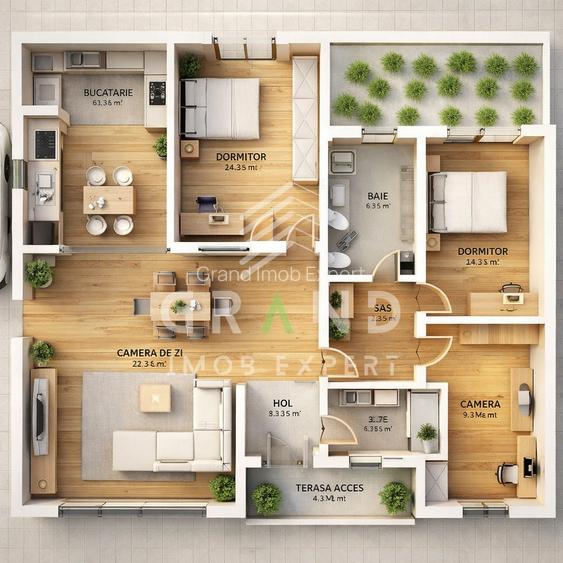 CASĂ MODERNĂ DE VÂNZARE ÎN TURENI | 147 MP | TEREN 805 MP | UTILITĂȚI COMPLETE - 9