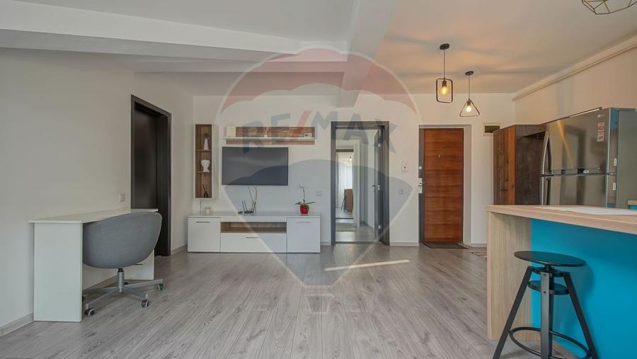 Apartament 2 camere, 53 mp, open space, mobilat&utilat, Sânpetru