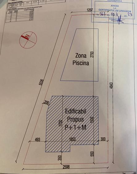 Teren 934mp, utilitati, Certificat Urbanism, str Primaverii Nord Paradisul Verde