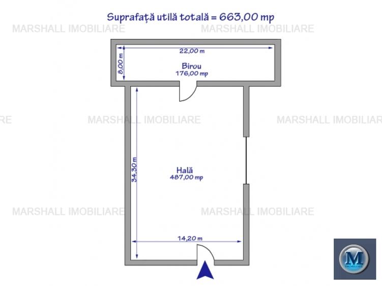 Spatiu industrial de inchiriat, zona Nord, 597.4 mp #15607 - 5