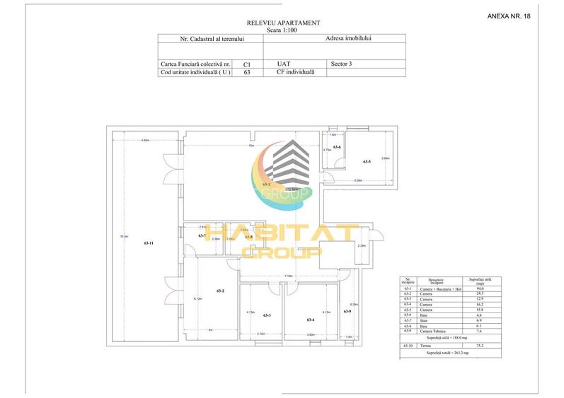 Pallady Penthouse LUX 3 camere 204 mp ACTE GATA - 2