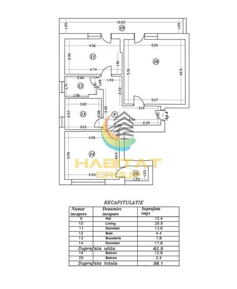 Apartament 3 Camere Decomandat 98.1Mp Sector 4 Grand Arena