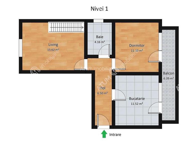 Apartament 2 camere balcon pod generos parcare zona Calea Cisnadiei - 7