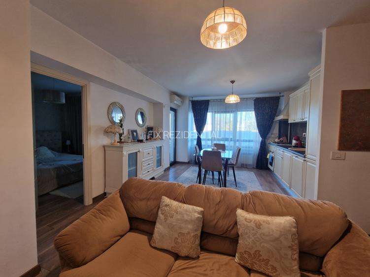 3 camere  cu parcare - complex Newton - amenajari premium - mobilat si utilat - 25