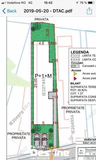 Teren intravilan 295mp, deschidere 9ml, certificat urbanism, sos. Alexandriei - 3