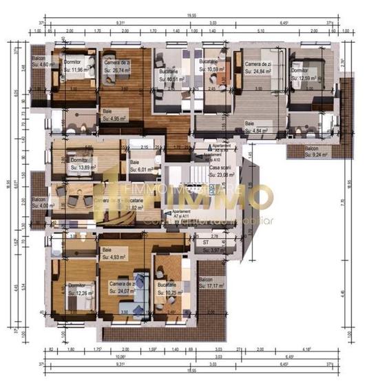 Apartament 53mp | Avans 30% + rate 3 ani | Burdujeni | ID:1107 - 4