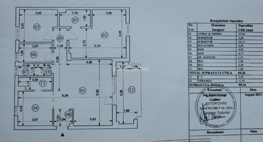 Apartament 3 camere-parcare -zona Baneasa - 13