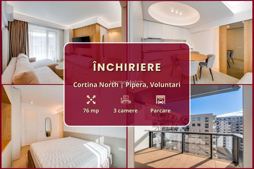 Cortina North || 3 camere || Nou || Finisaje de lux || Comision 0% - 2