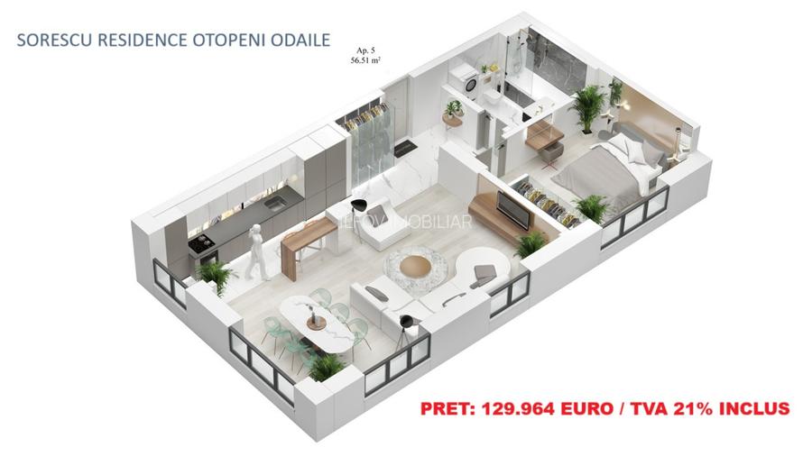 Sorescu Residence - Apartamente cu 2 camere, parcare, lift - 4