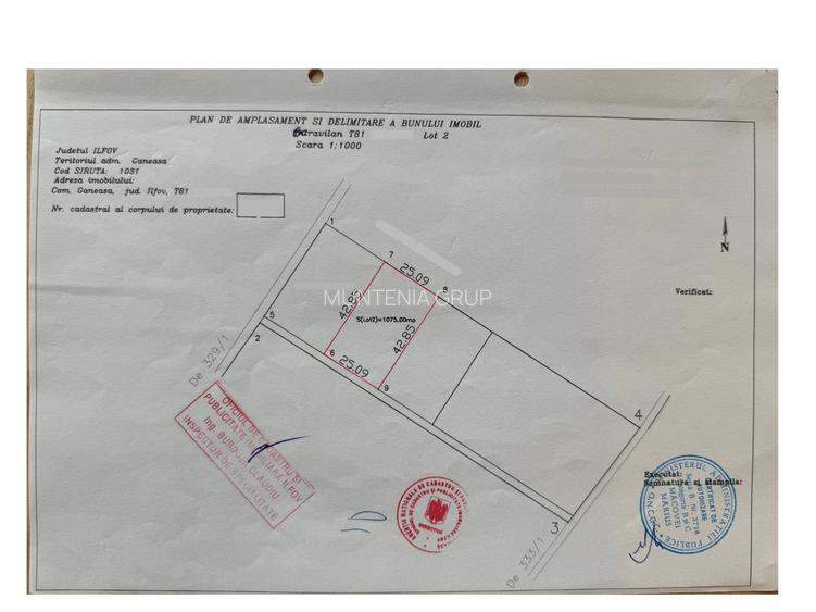 GANEASA, langa lac, padure si vile, 1075 mp. teren construibil - 1
