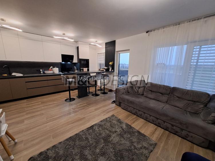 3 camere  bloc nou, 80 mp utili , balcon de 20 m - 3