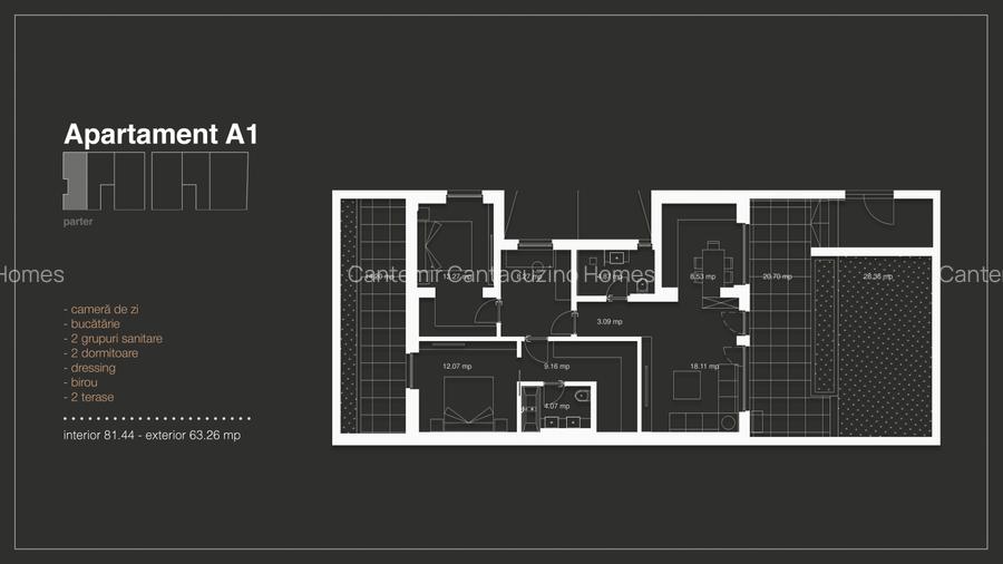 20 apartamente noi cu 3 camere in proiectul CC Homes: www.cchomes.ro - 1