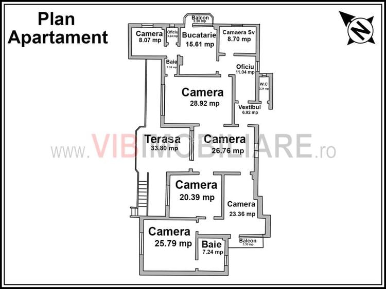 UNIRII-MIRCEA VODA, apartament in vila interbelica, 6 camere, 190 mp - 20